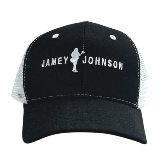 Jamey Johnson Black and White Cap