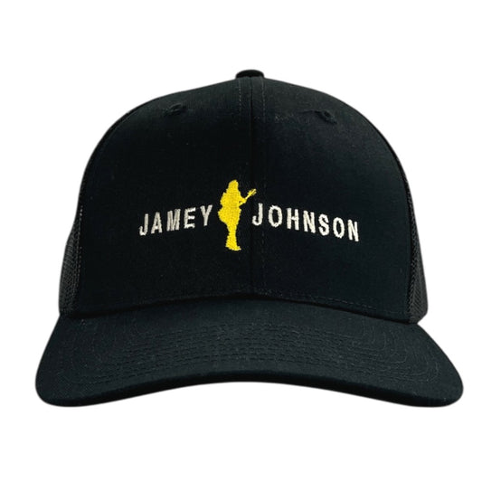 Jamey Johnson Black Canvas/Mesh Logo Cap