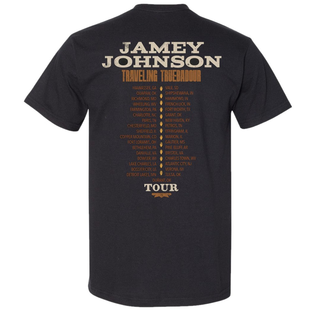 Jamey Johnson Traveling Troubadour Tour Tee