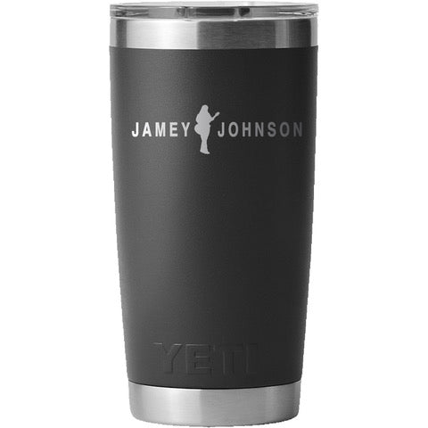 yeti cup-black-jamey logo
