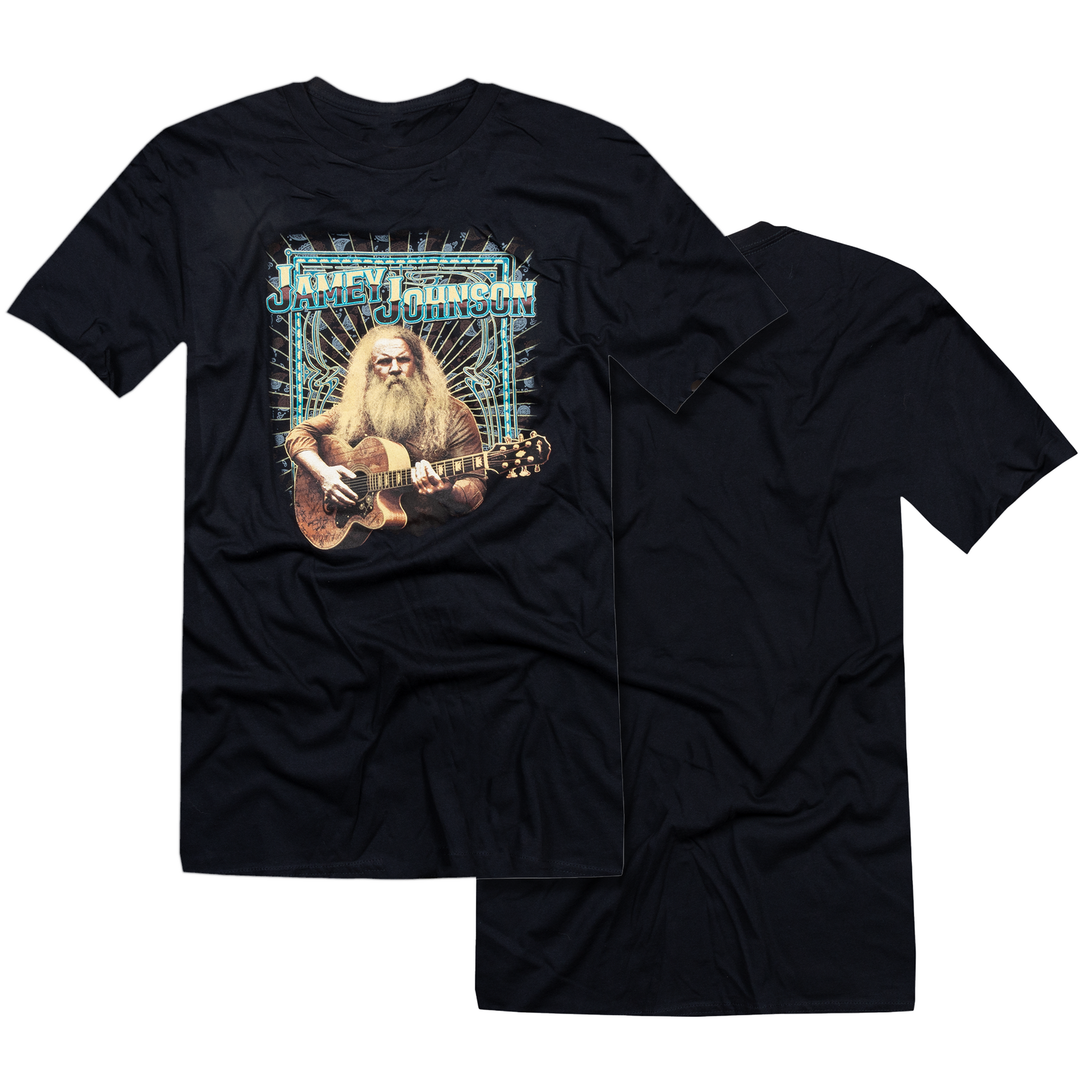 tee-black-jamey with guitar photo "jamey johnson"