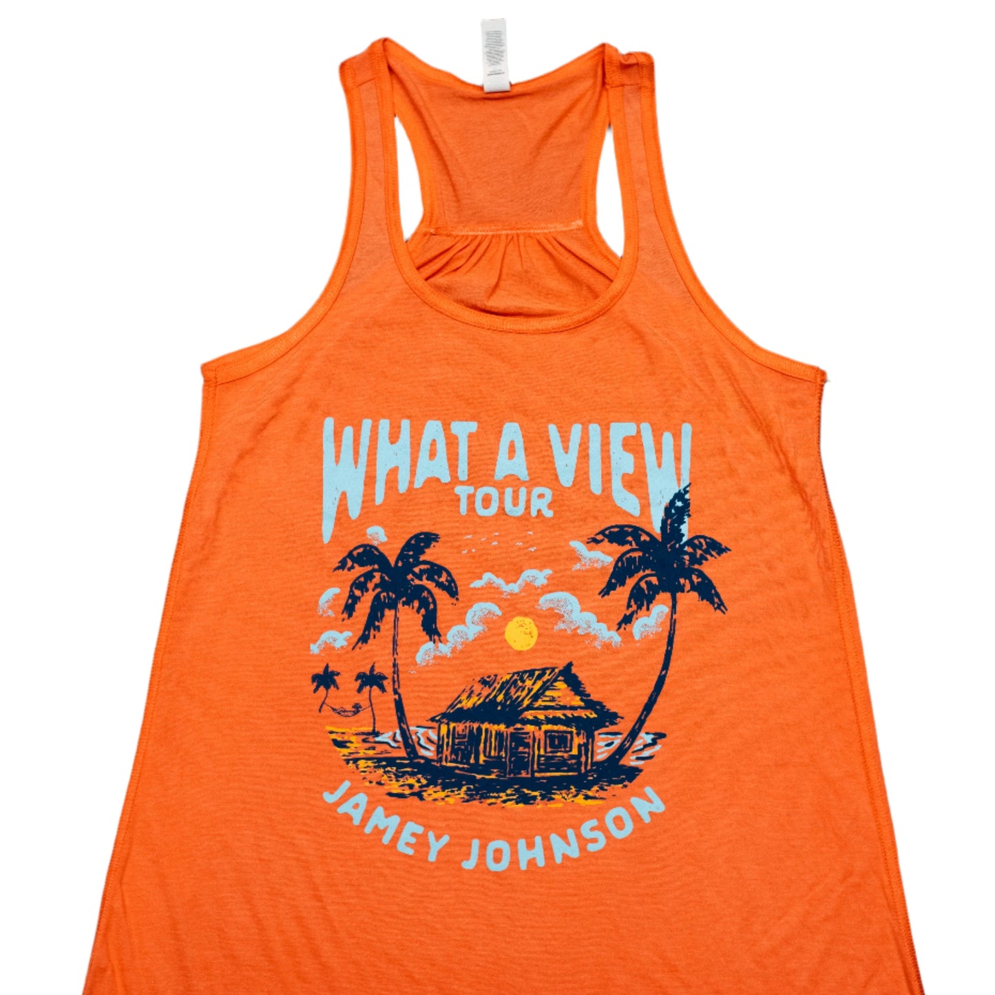 Jamey Johnson What A View Coral Racerback Tank