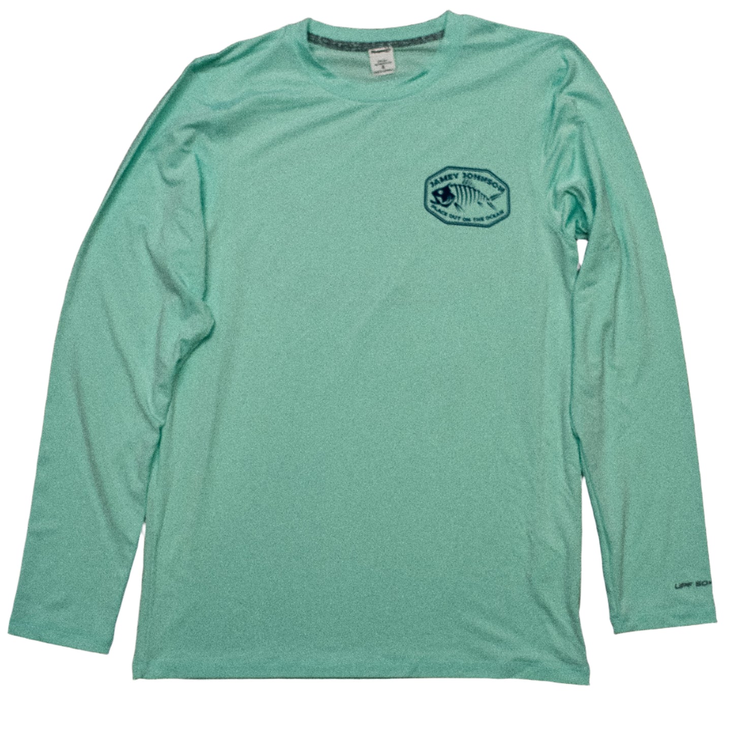 Jamey Johnson Mint Green Fishing Shirt Long Sleeve (UPF 50+)